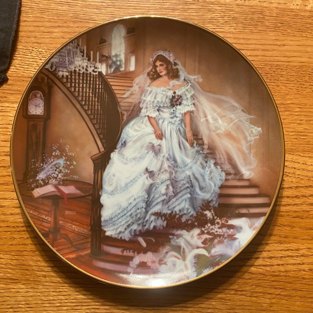 Rob Sauber “Caroline” American Bride limited edition collecter plate